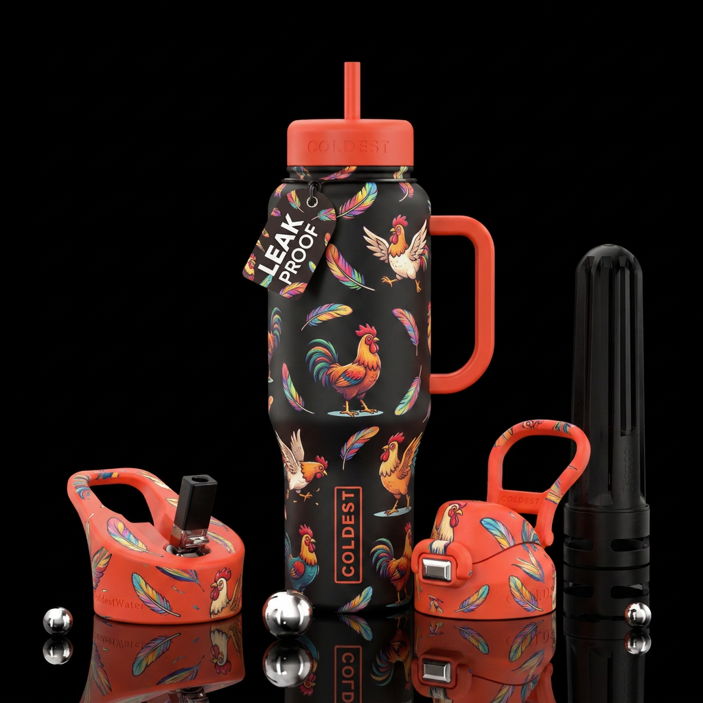 What the cluck?! water bottle design
