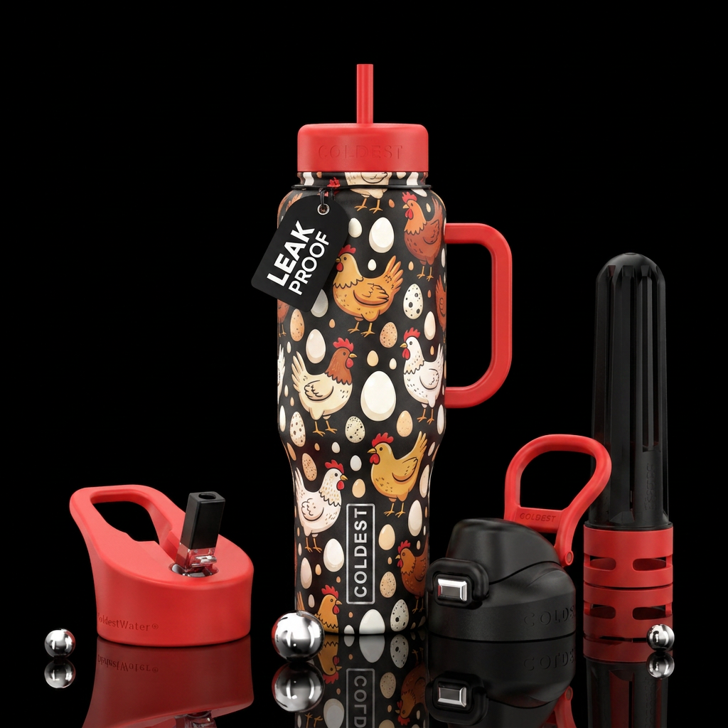 eggs and...not bacon water bottle design