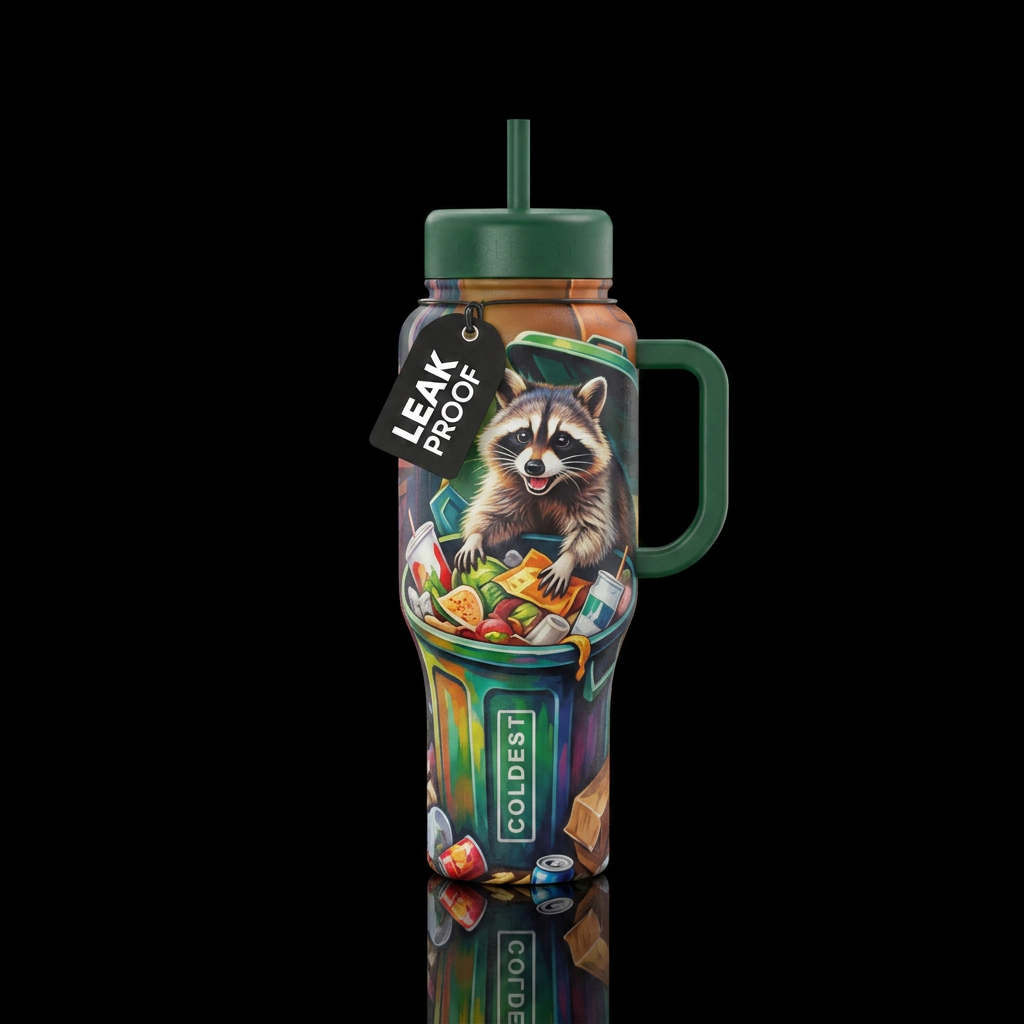 Lets get trashed water bottle design