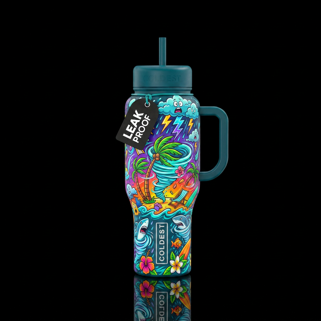 Tropical Storm water bottle design