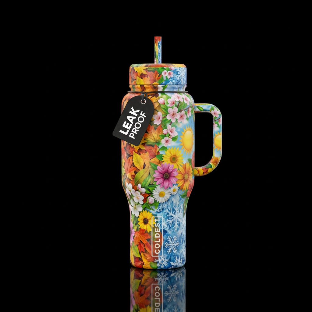 All Seasons water bottle design