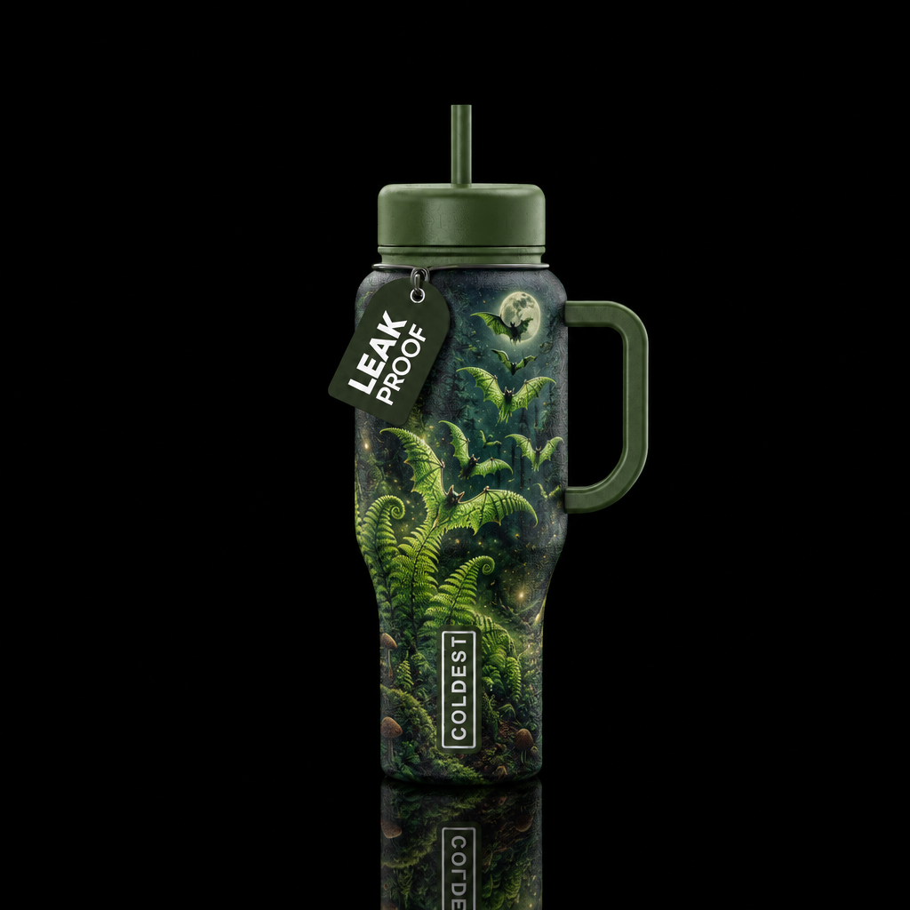 Magic in the forrest water bottle design