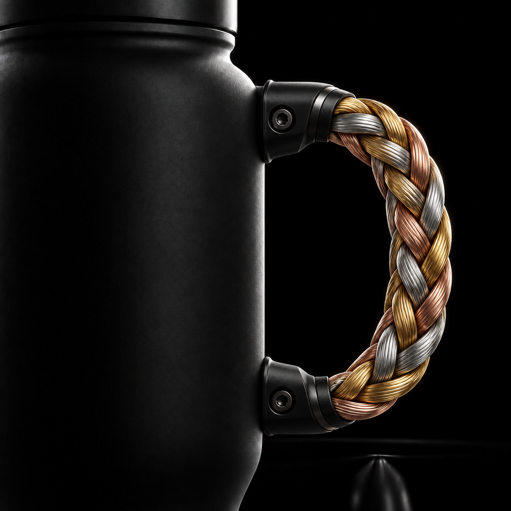 twisted water bottle design