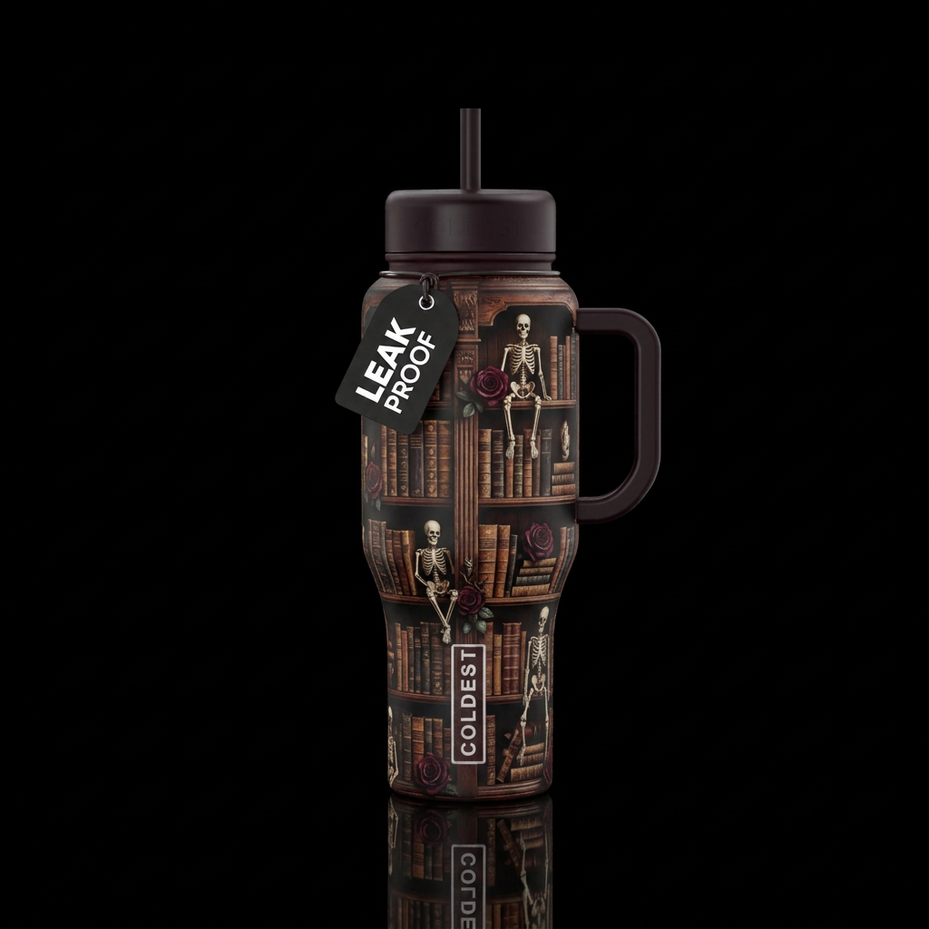 Dark romance lover water bottle design