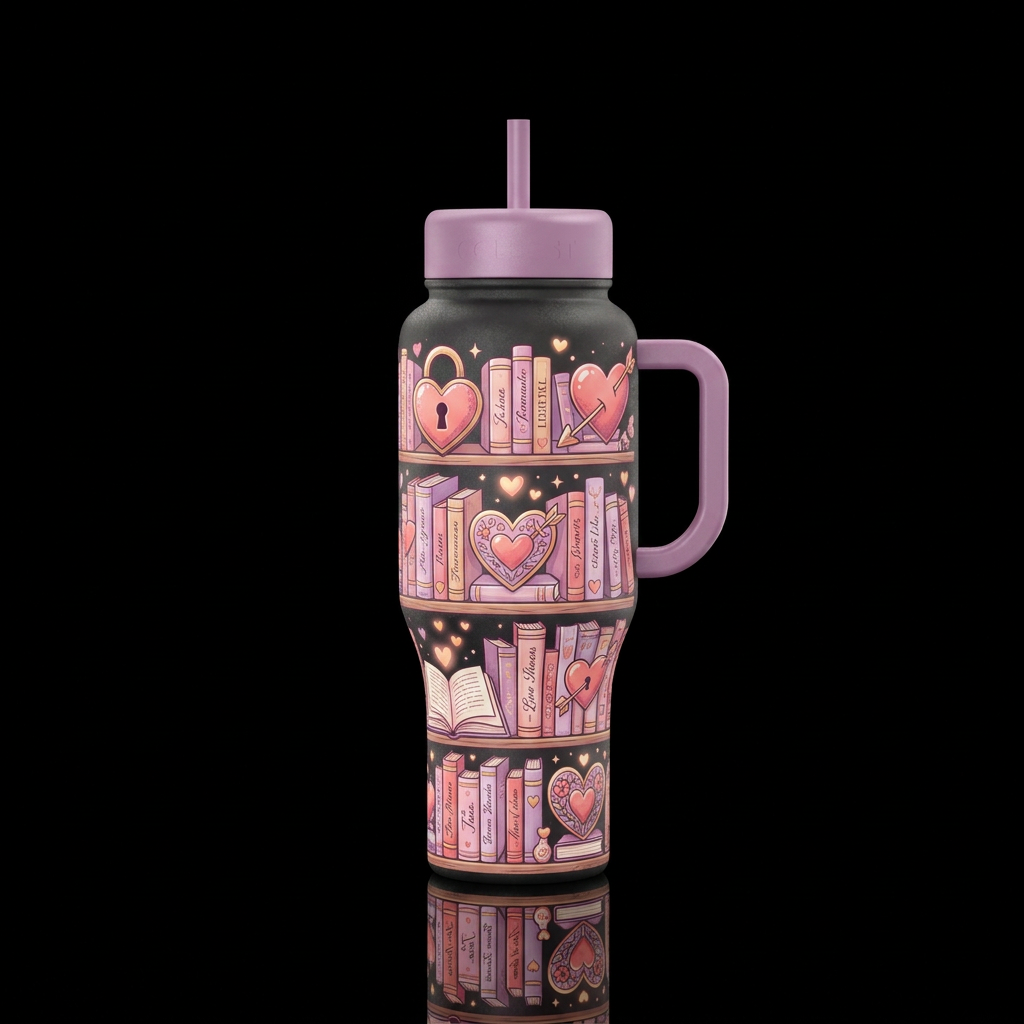 Romance Lover 2 💘 water bottle design