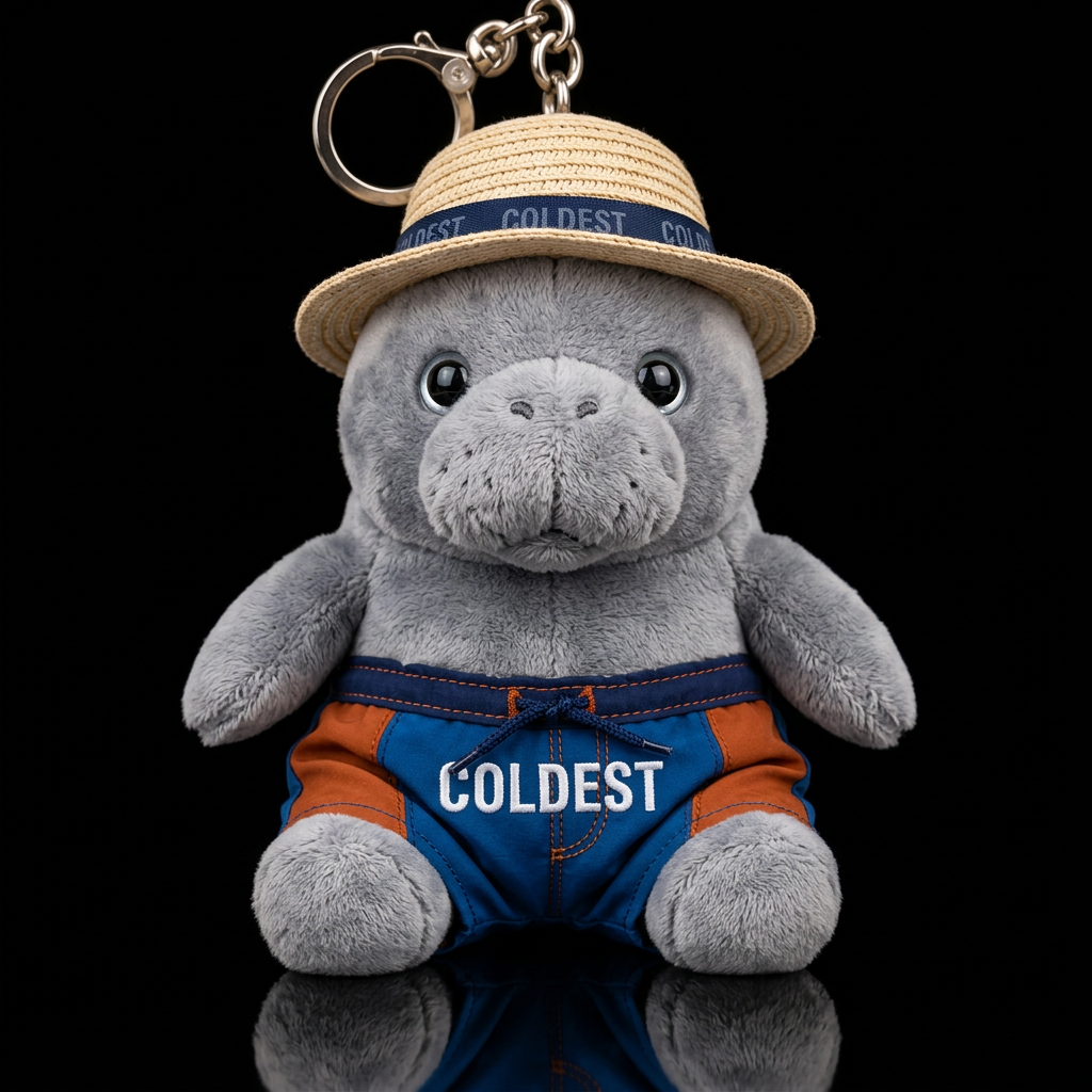Manatee water bottle design