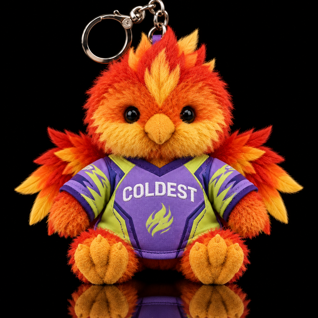 Ember the Phoenix water bottle design