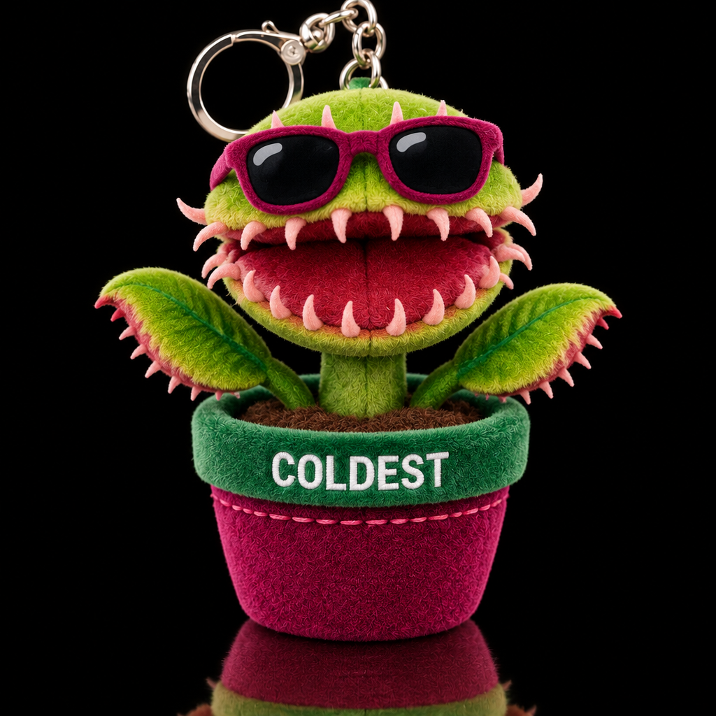 Trapper the Venus Fly Trap water bottle design