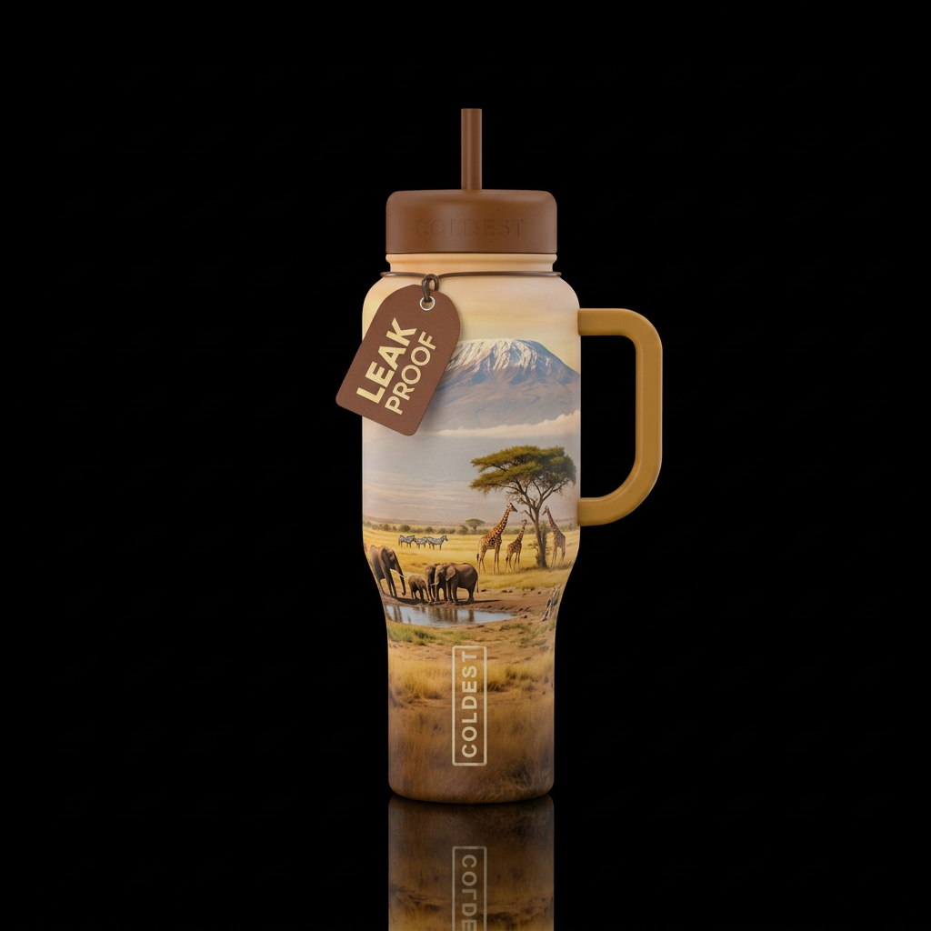 Serengeti water bottle design