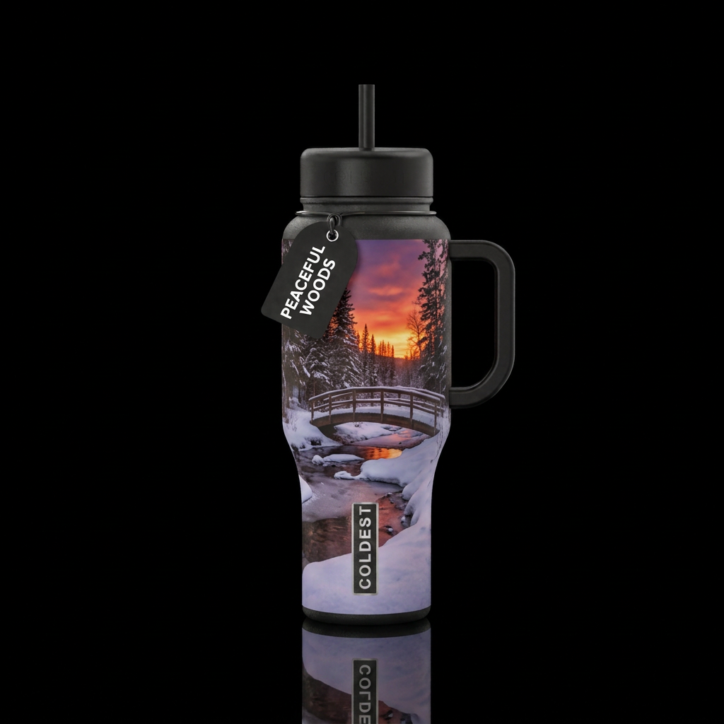 Winter Eve water bottle design