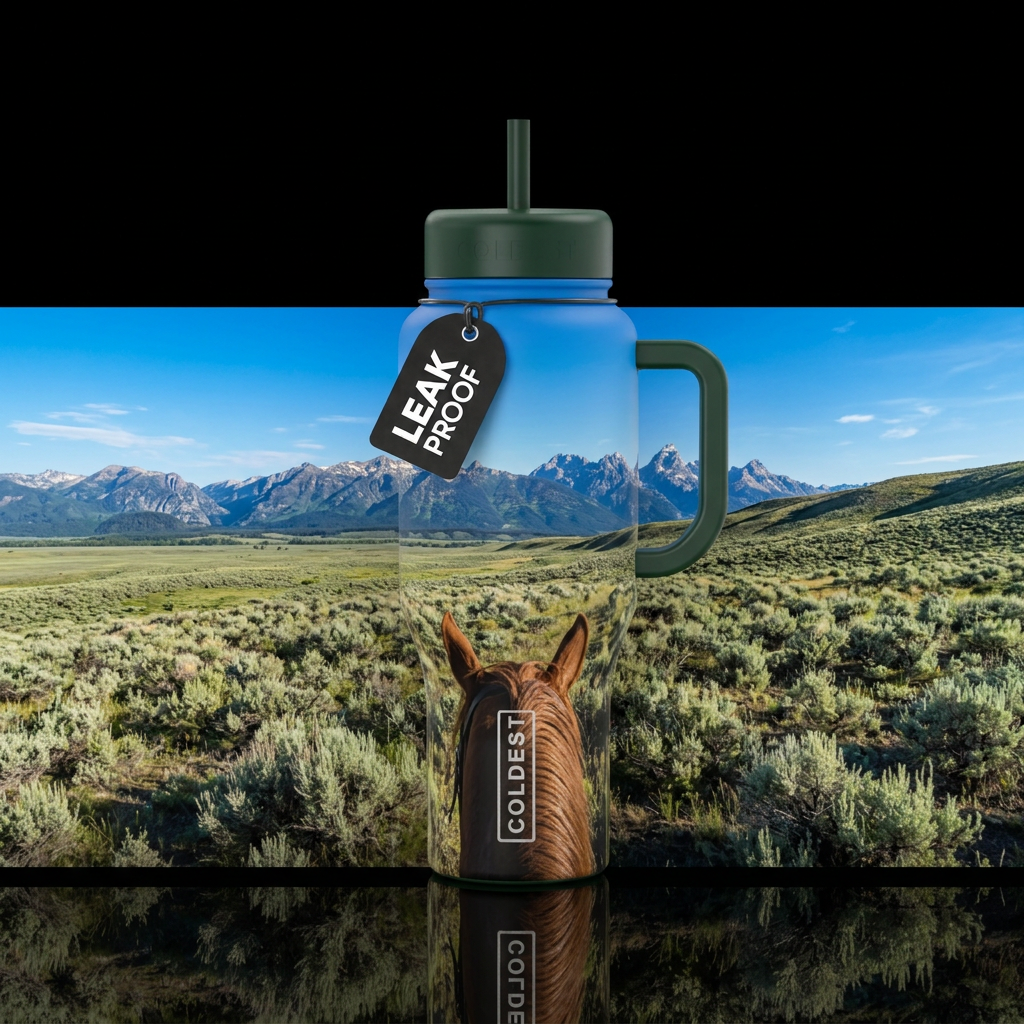 Trail ride water bottle design