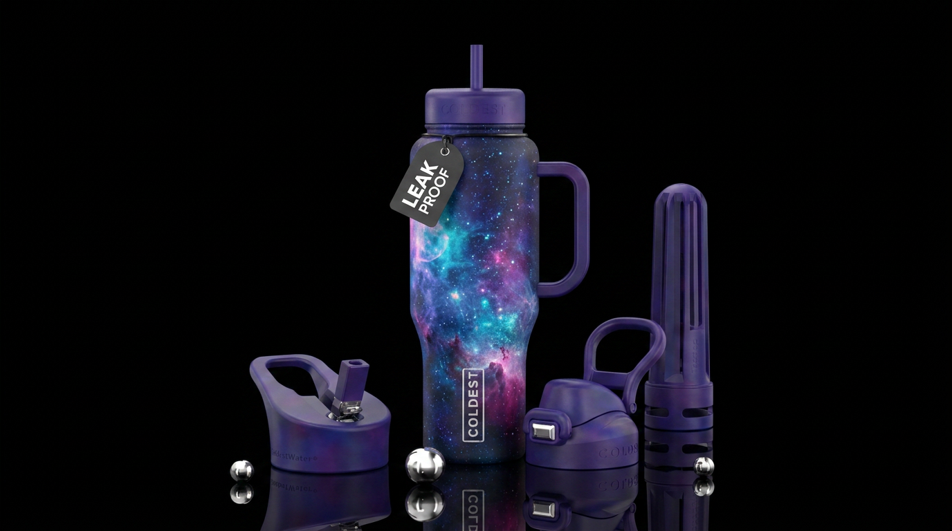 3d nebula water bottle design