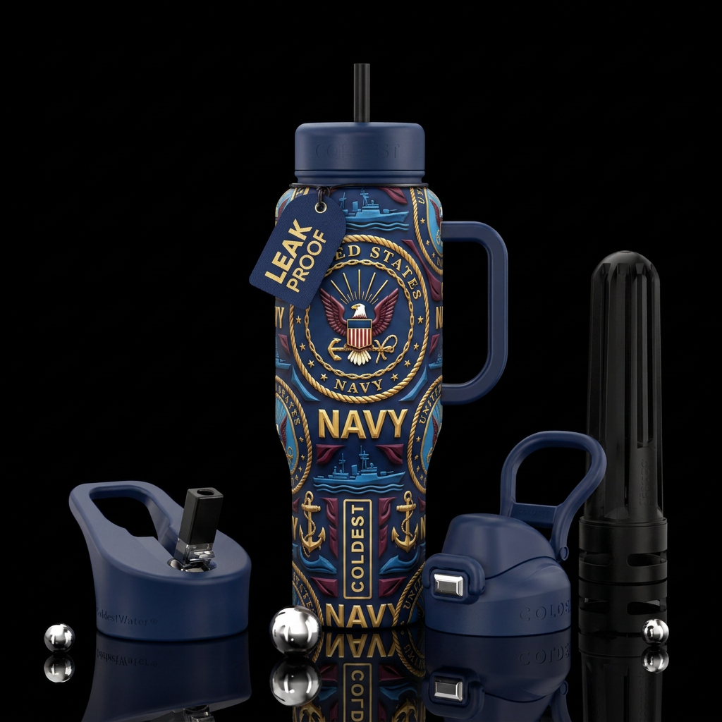 3d u.s. Navy water bottle design