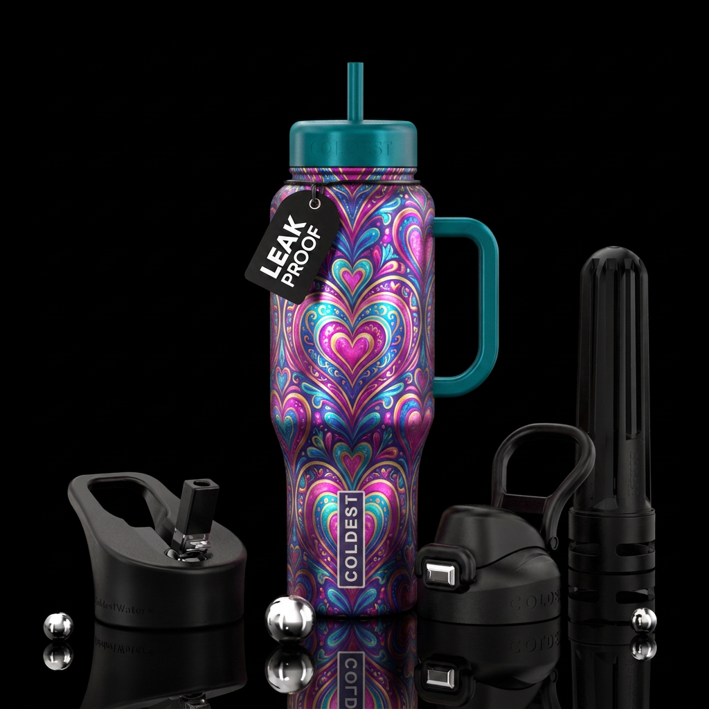 Whimsical magical heat water bottle design