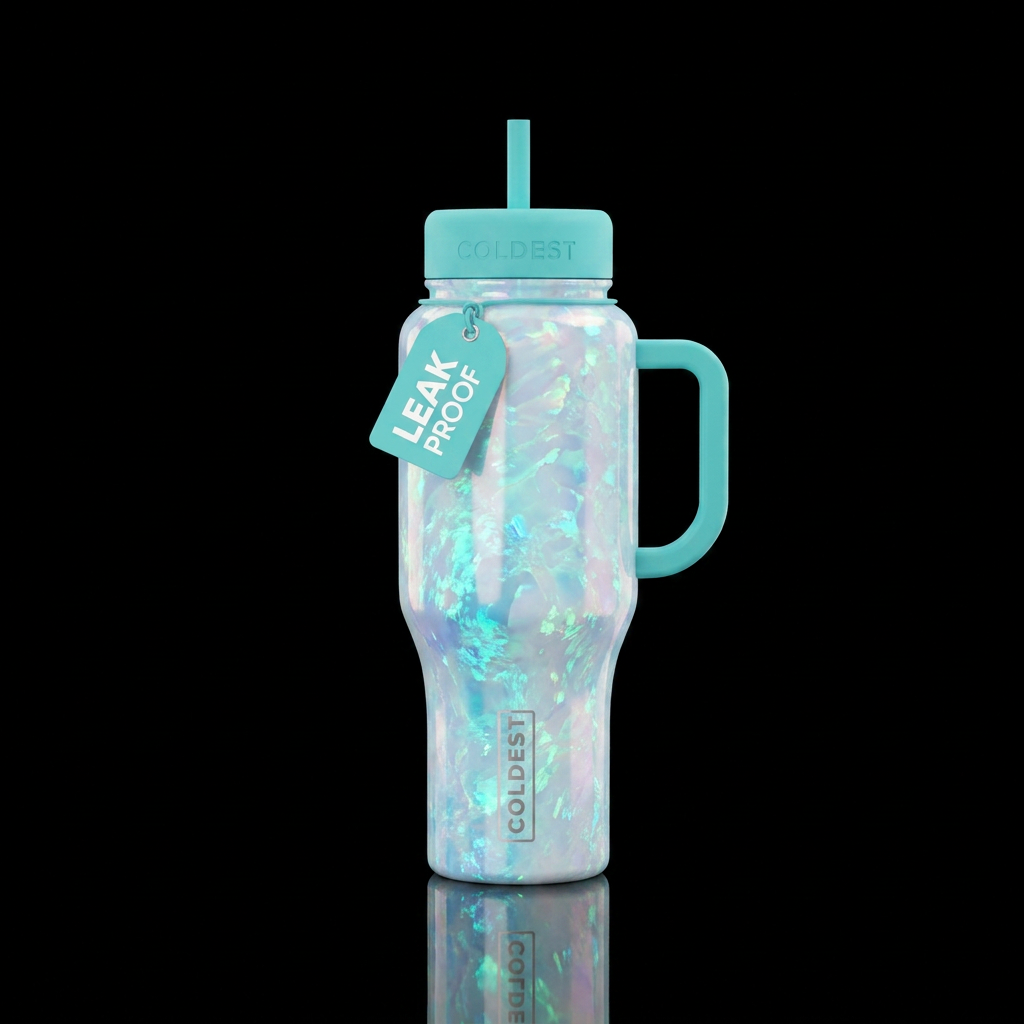 This bottle will be made like blue opal, but the b... water bottle design