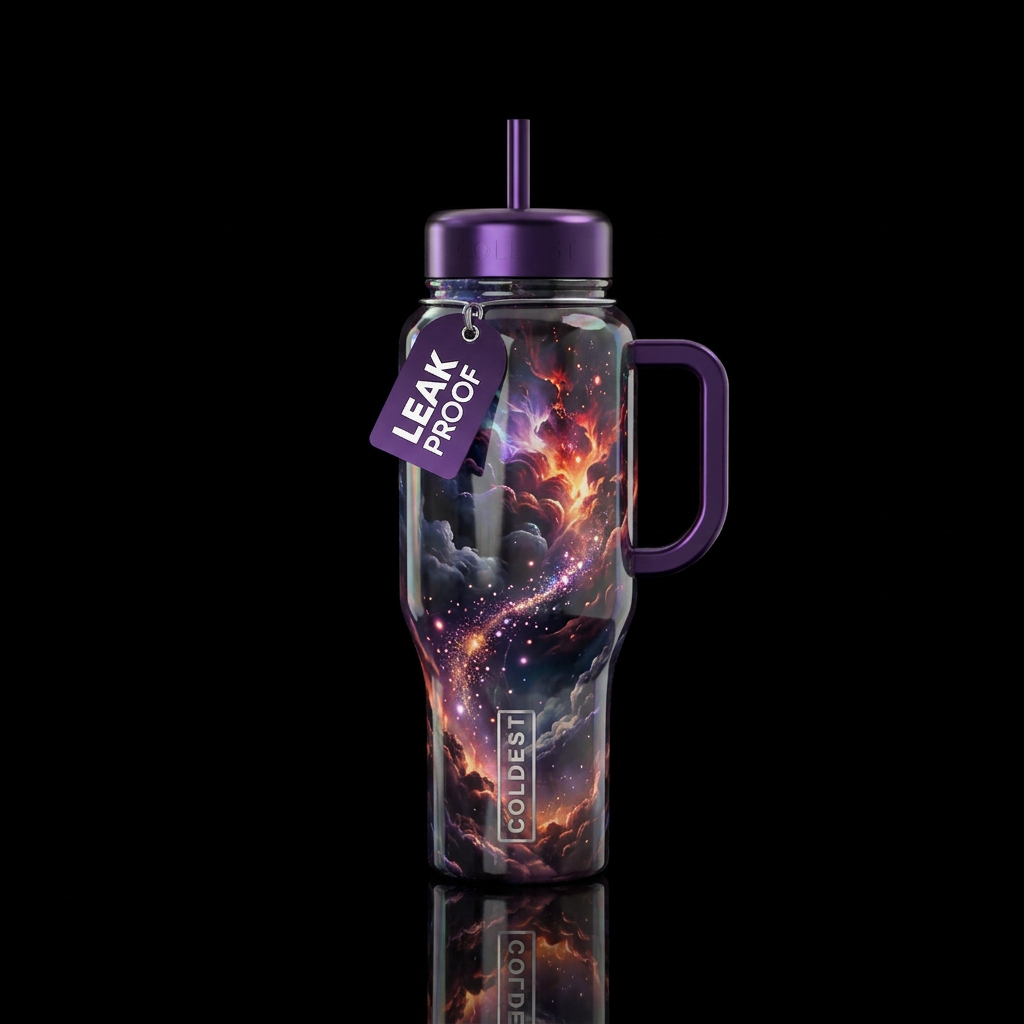 glowie, sparkly, shiny, clouds, firery, explosive,... water bottle design