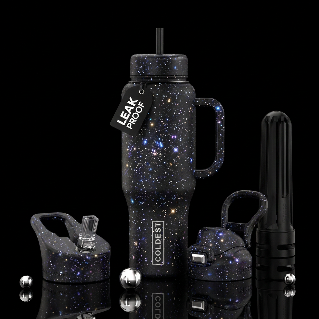 Coldest written in the stars water bottle design