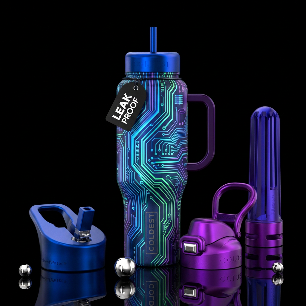 futuristic water bottle design