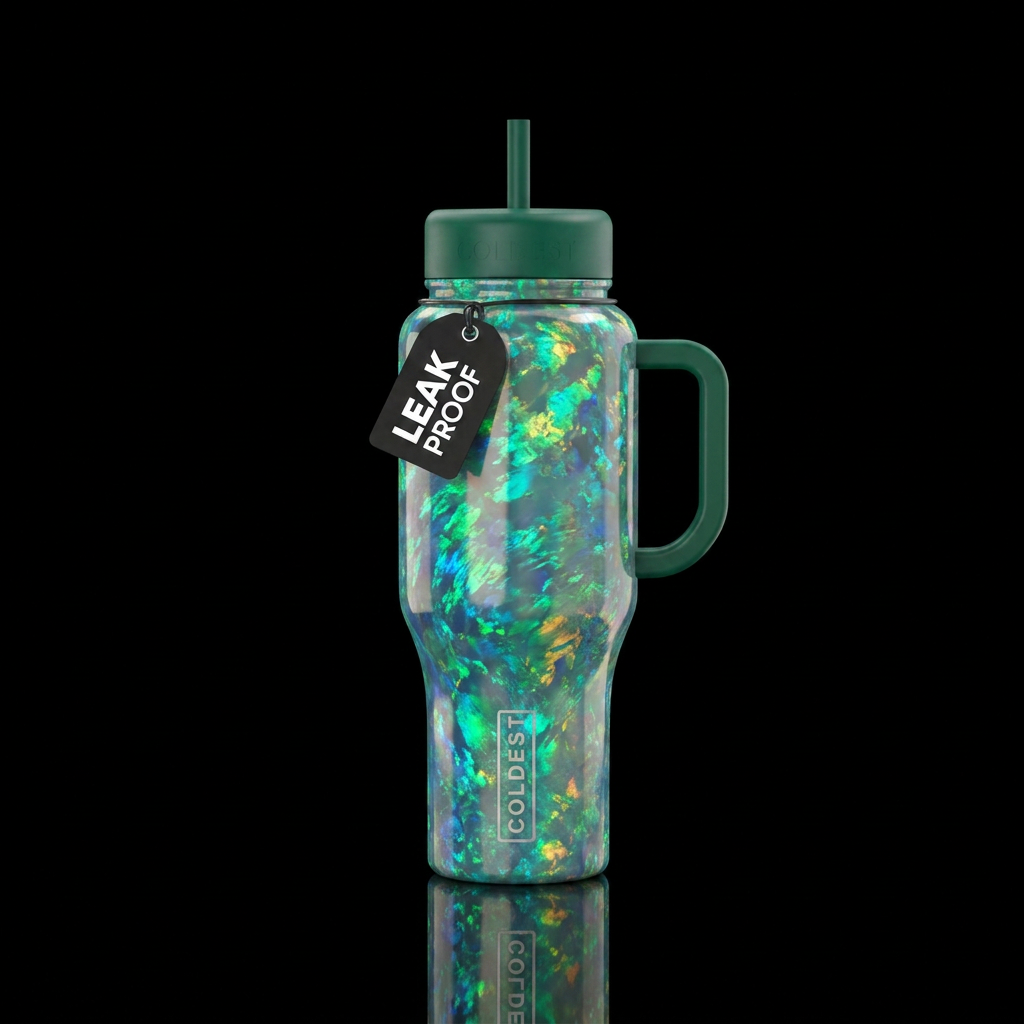 emerald opal water bottle design