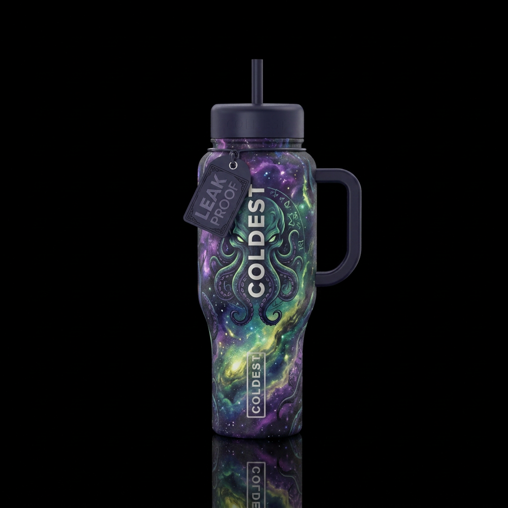 lovecraftian water bottle design