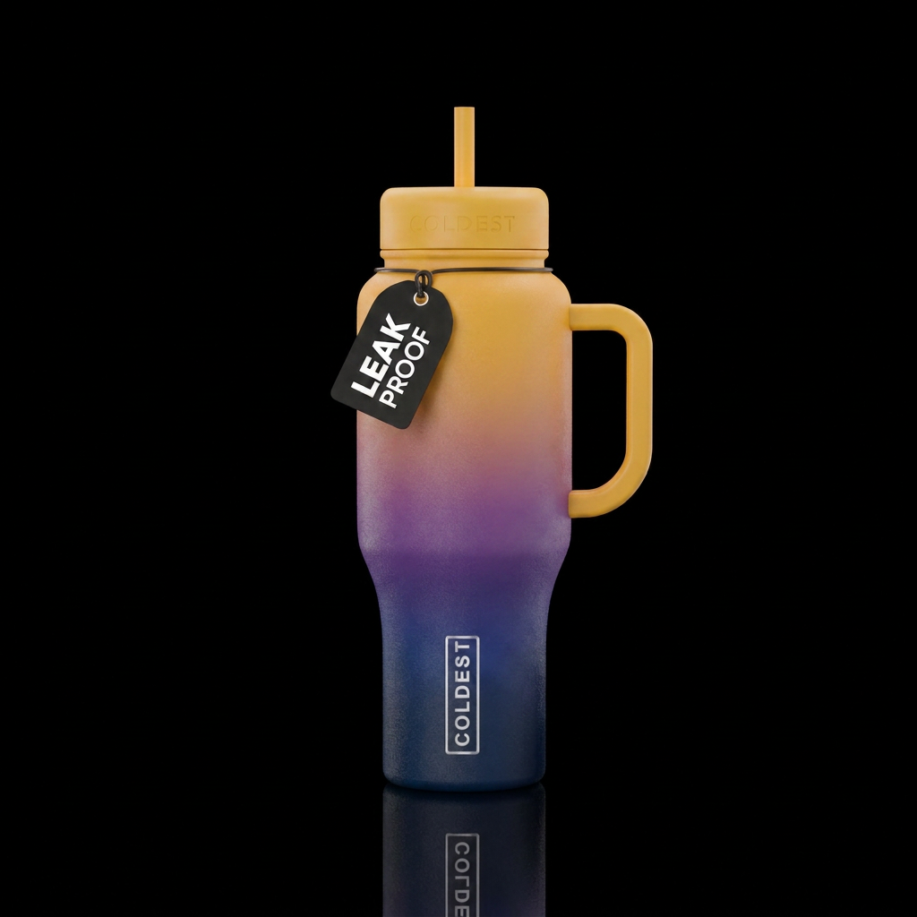 dark mood, happy mood water bottle design