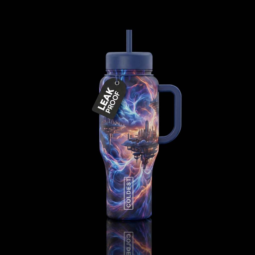 cloud city, plasma water bottle design
