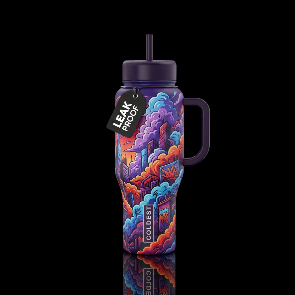 rebellious, cloud city water bottle design