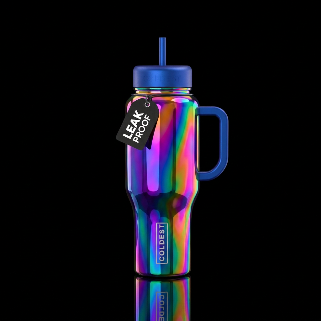 electric, chromatic water bottle design