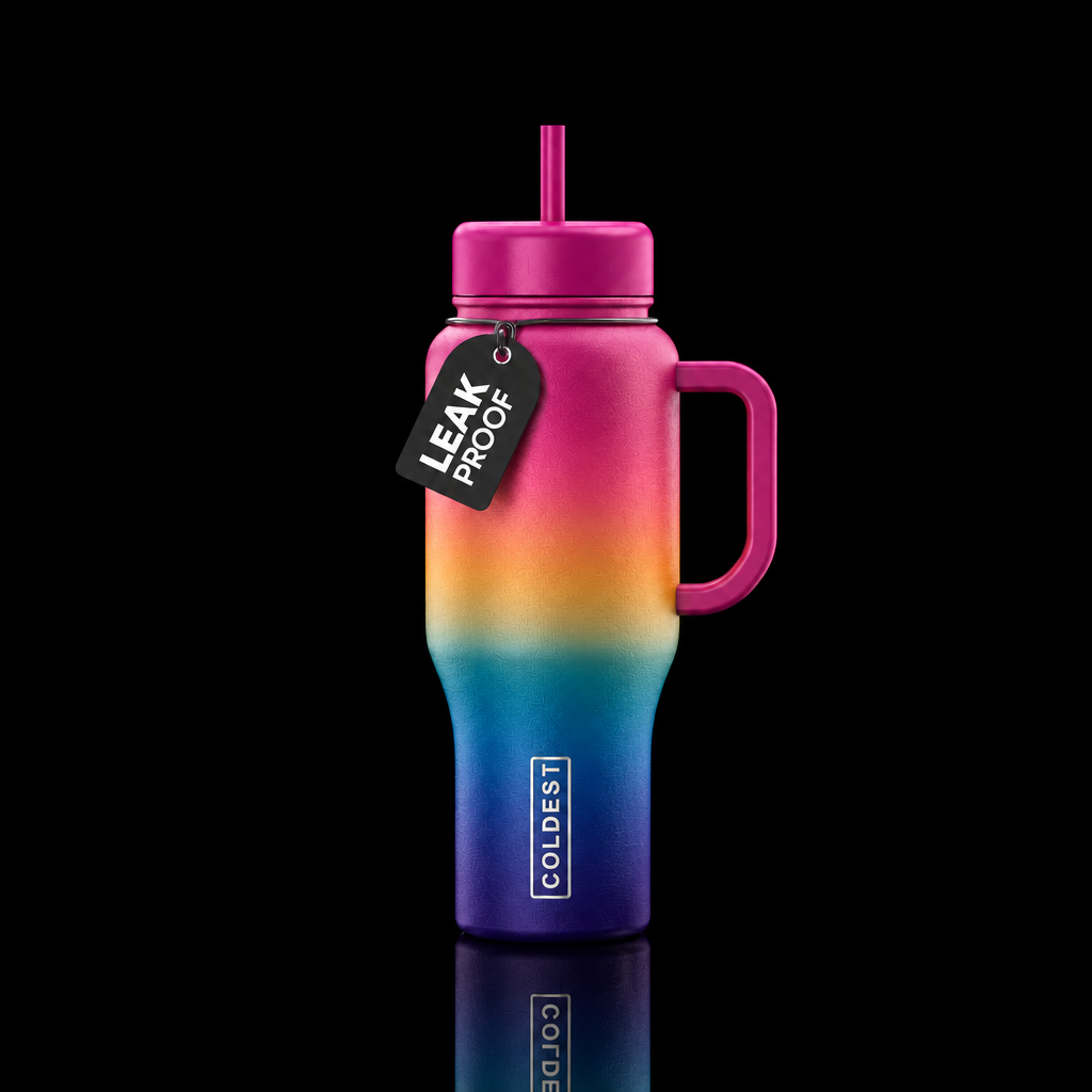 thermal, lettering water bottle design