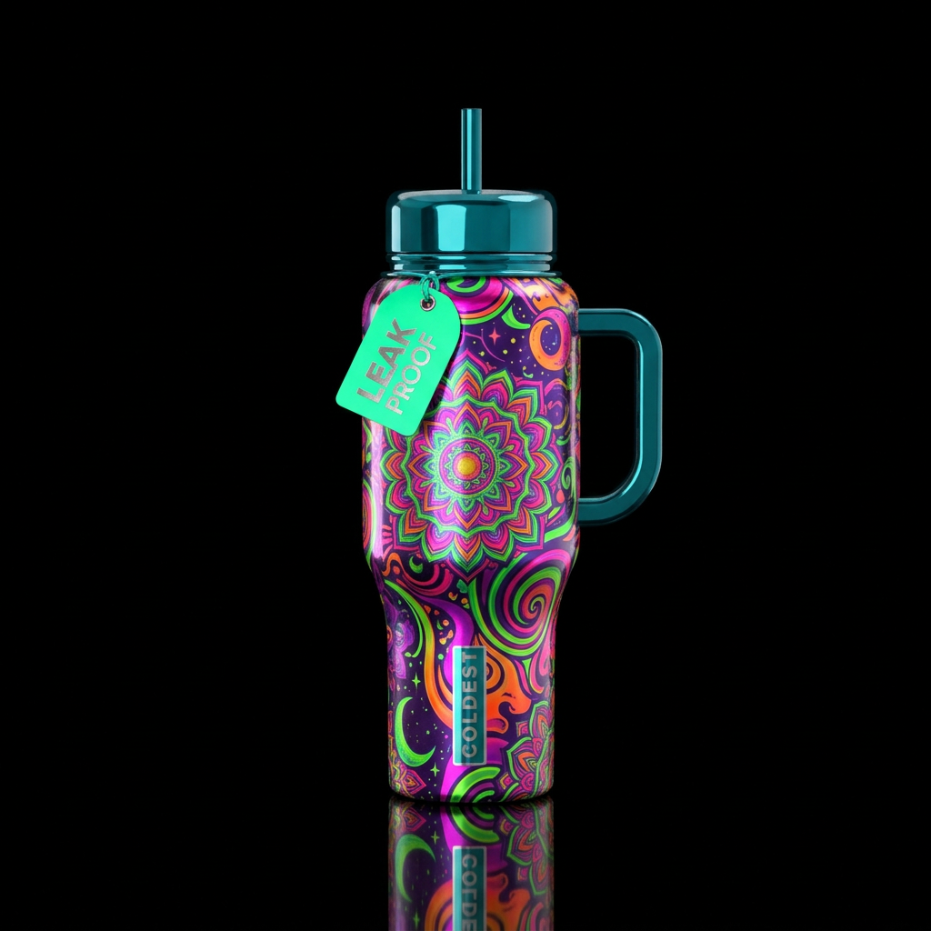 Peace Out Pretty water bottle design