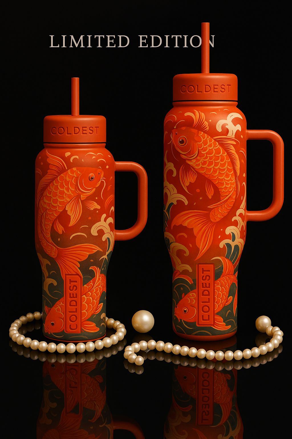 Koi elegance 1 water bottle design