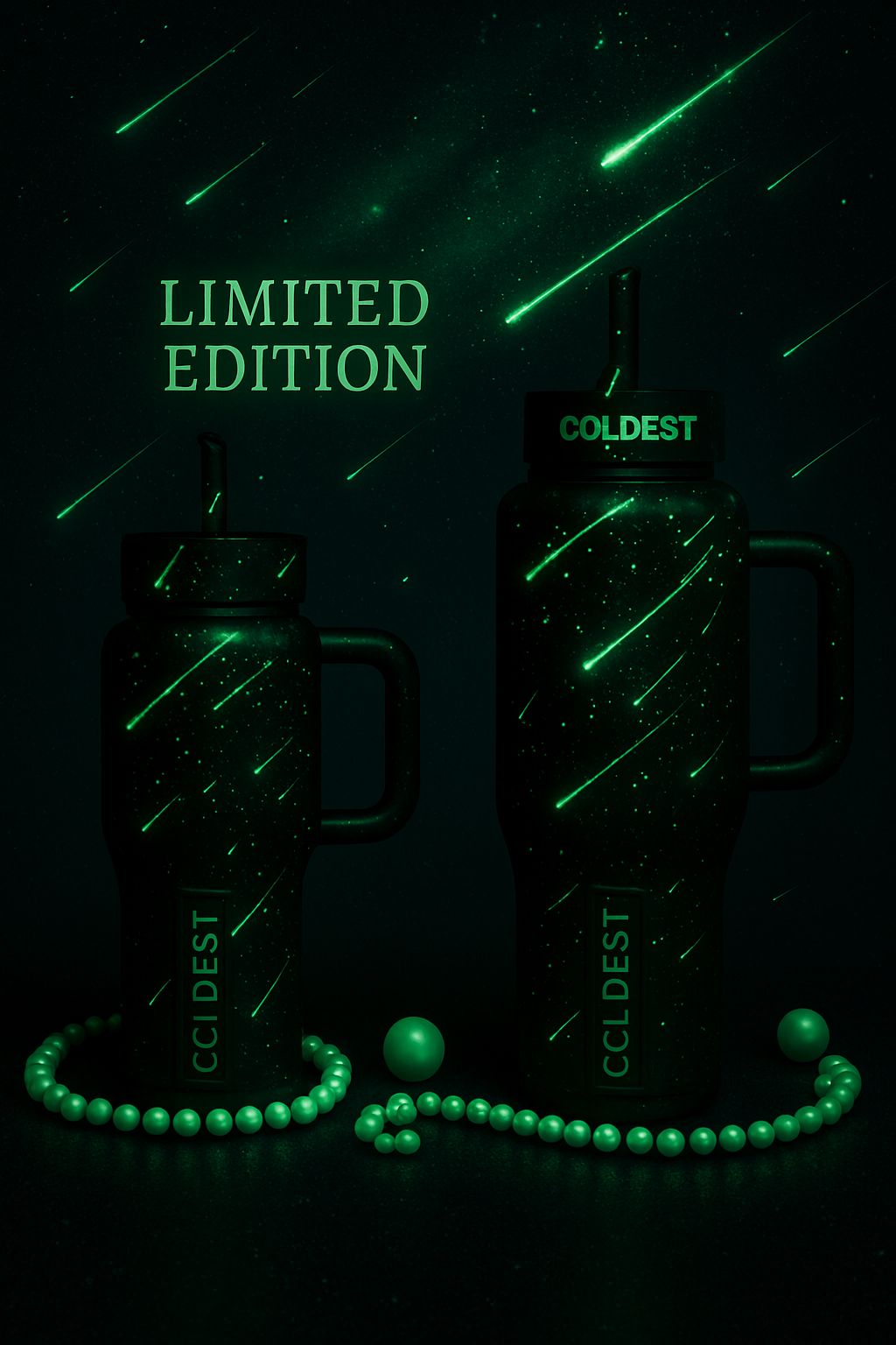 Make a wish glow water bottle design