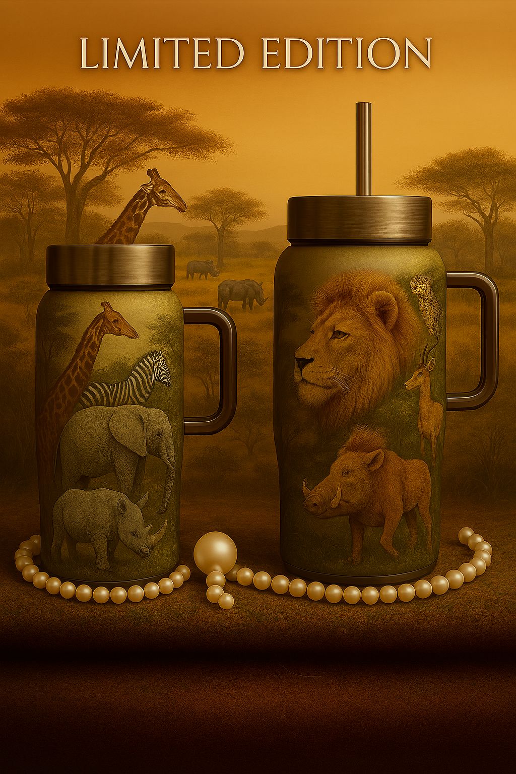Safari water bottle design