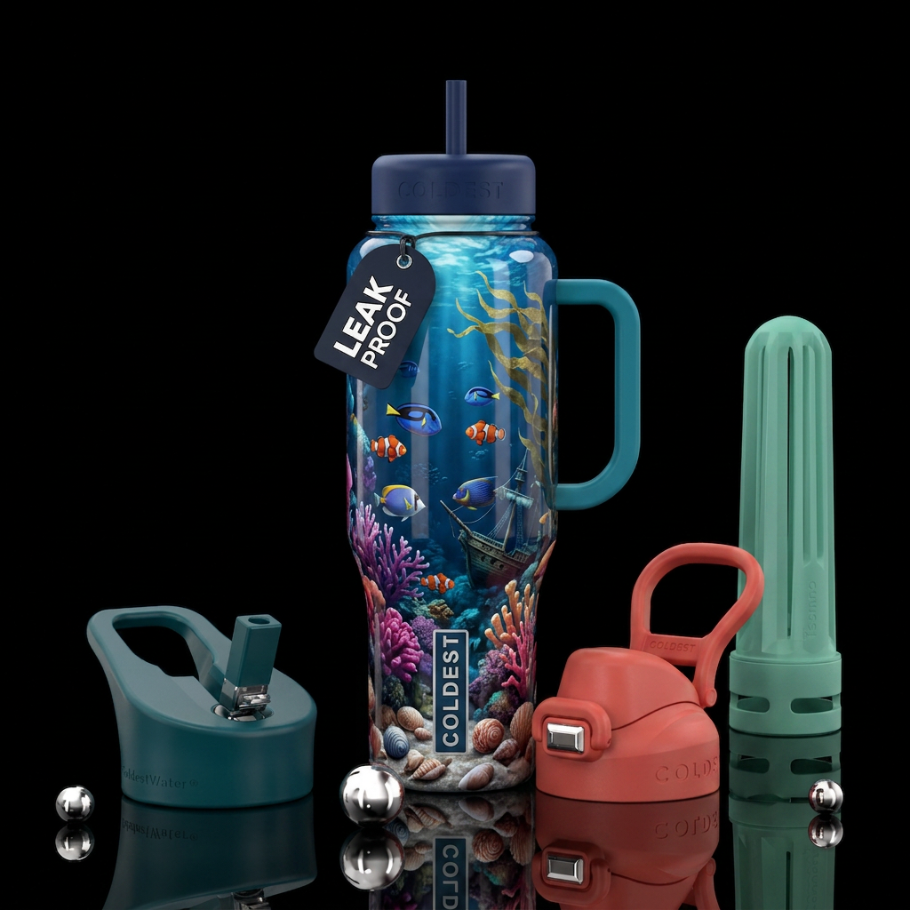 under the sea water bottle design