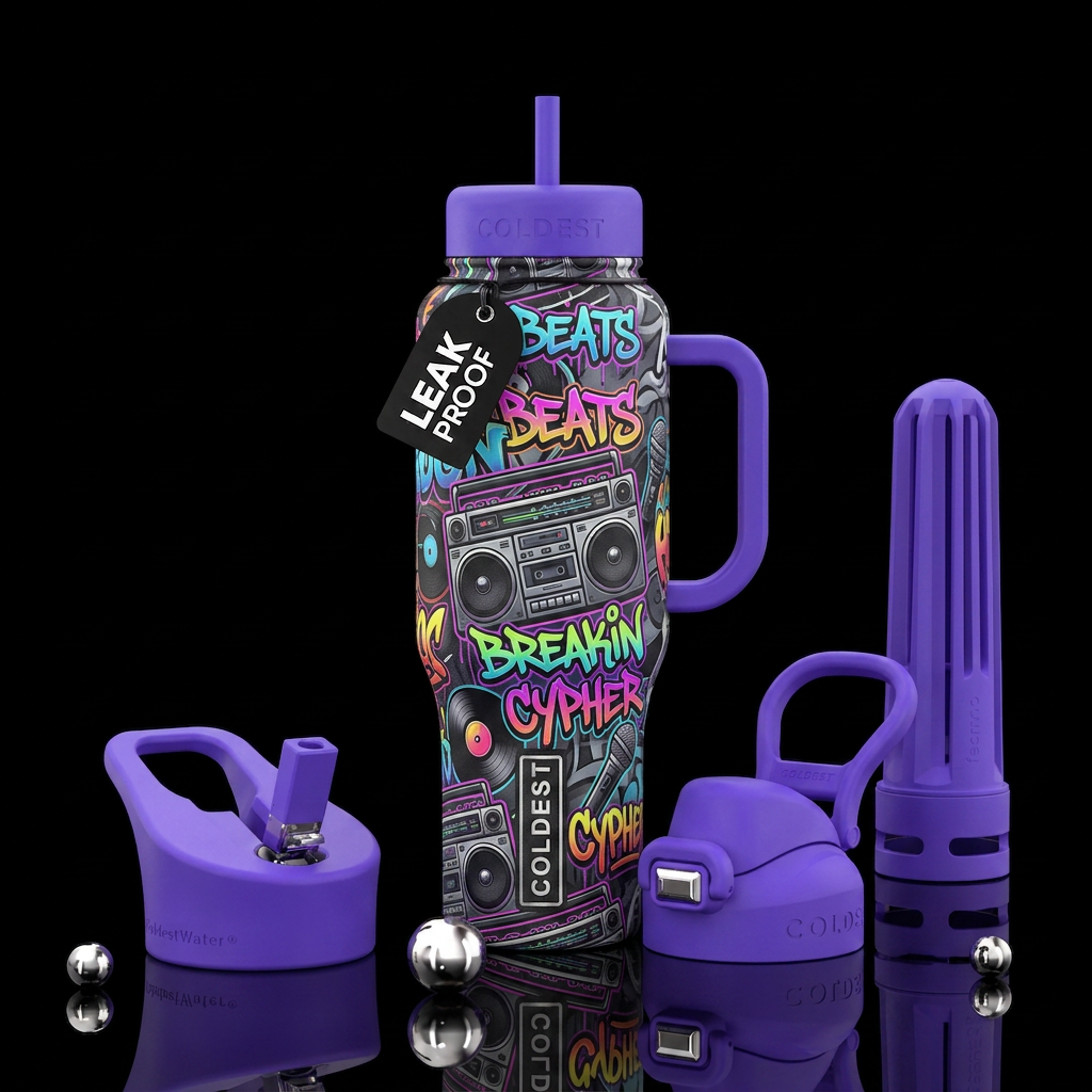 hip hop water bottle design