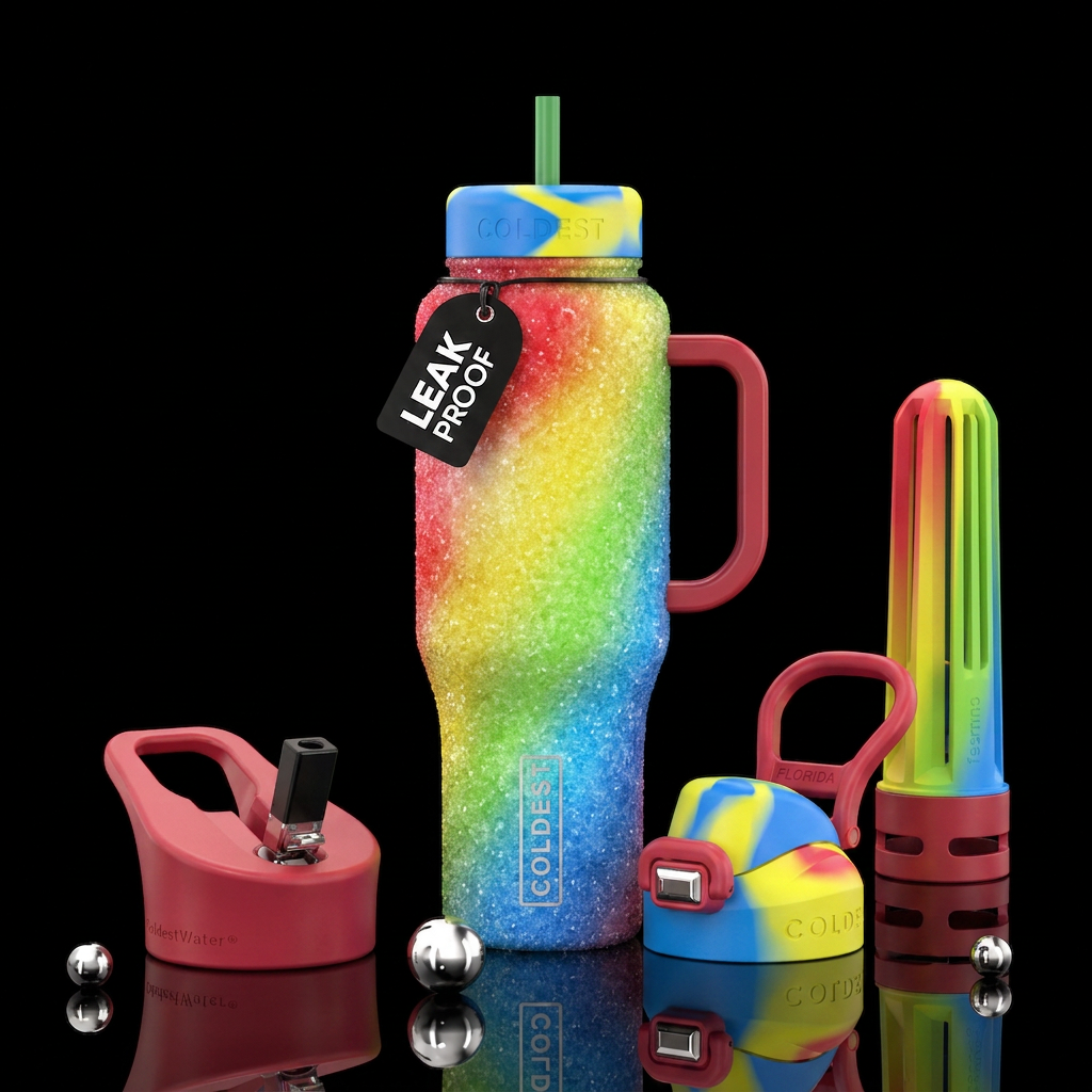 make it look like a snowcone water bottle design