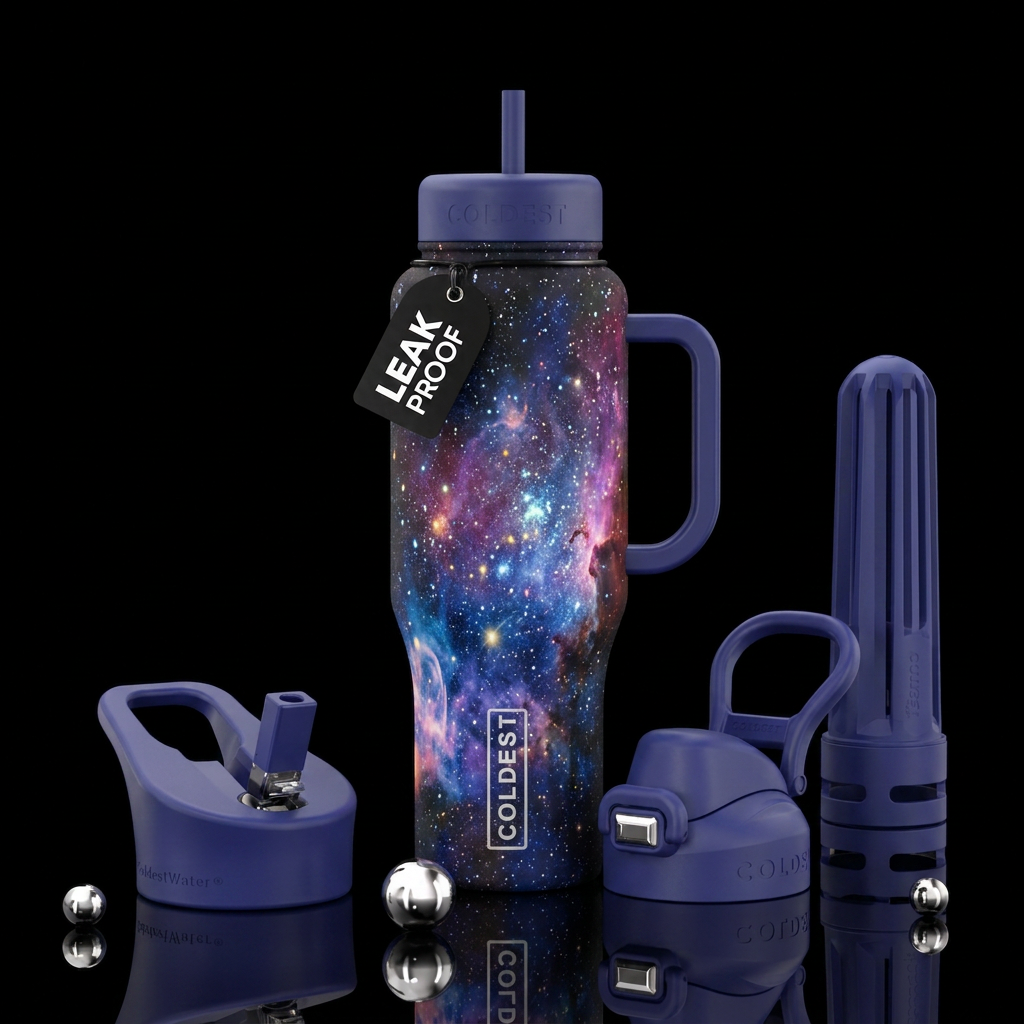 outer space water bottle design