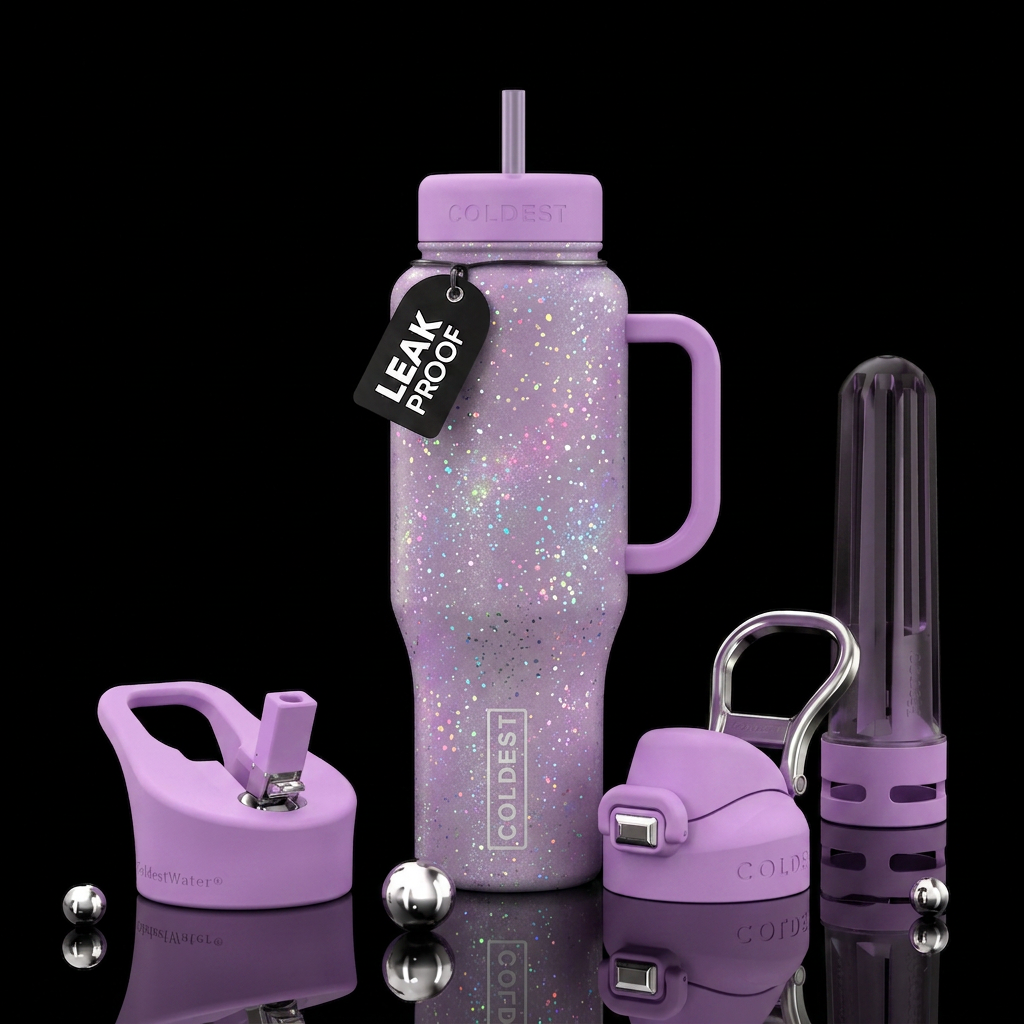 sprinkle with fairy dust water bottle design
