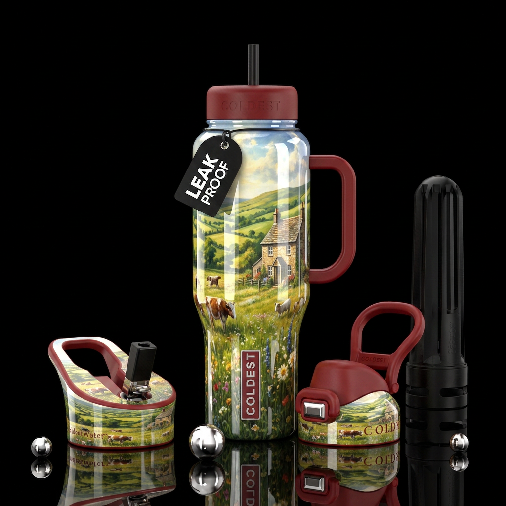 country living water bottle design
