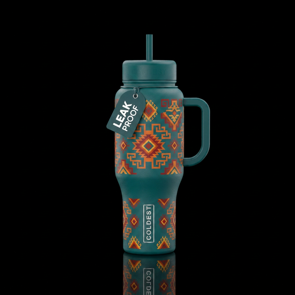 Aztec water bottle design
