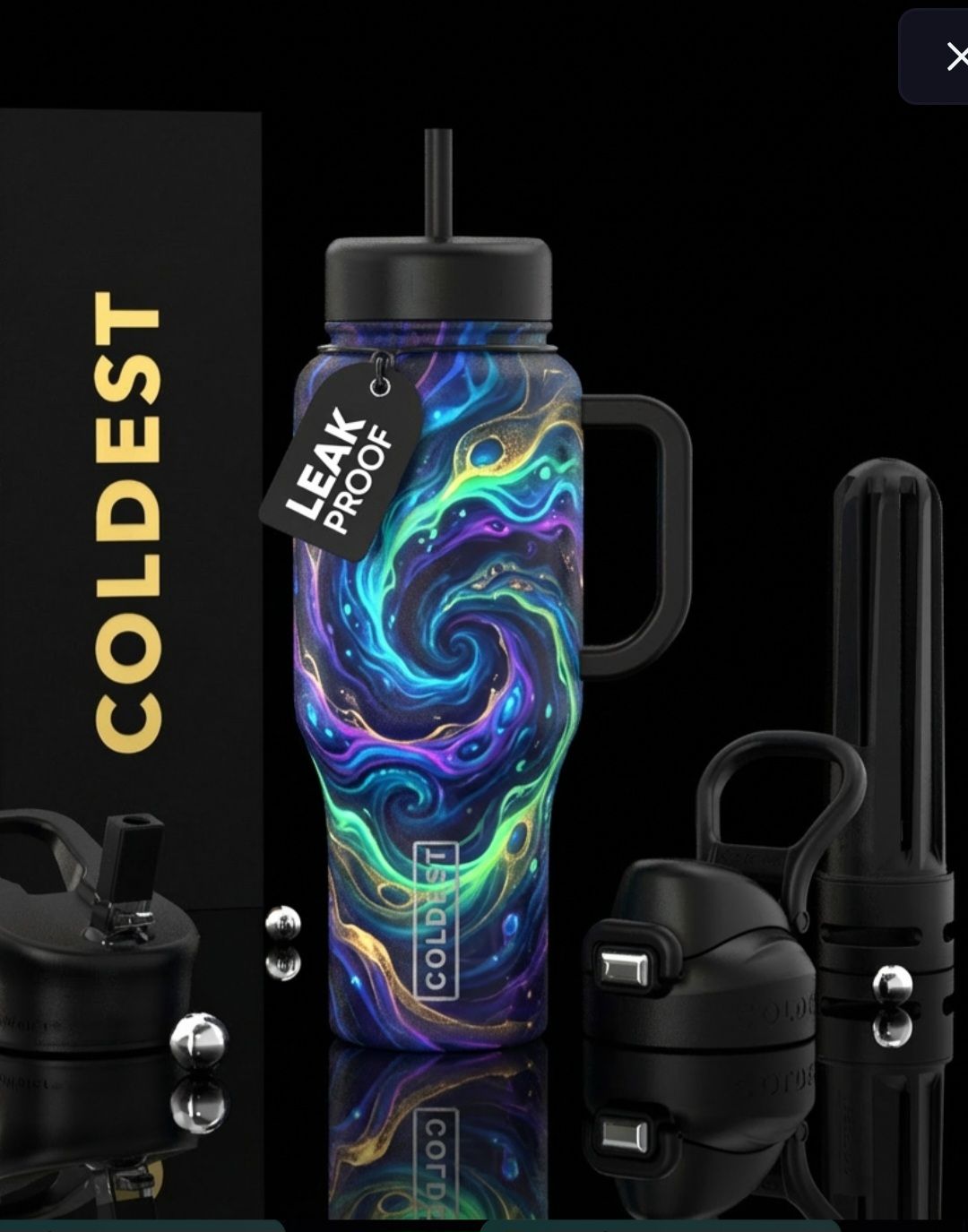 The Abyss water bottle design