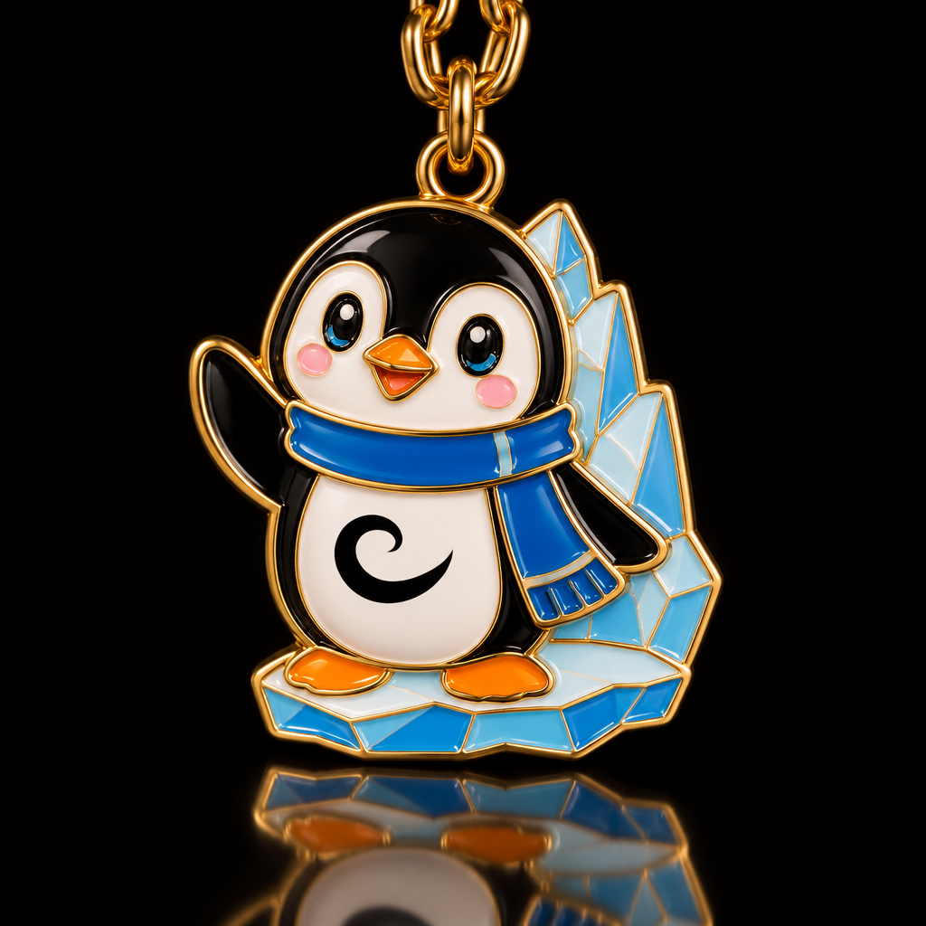 Pedro Penguin water bottle design