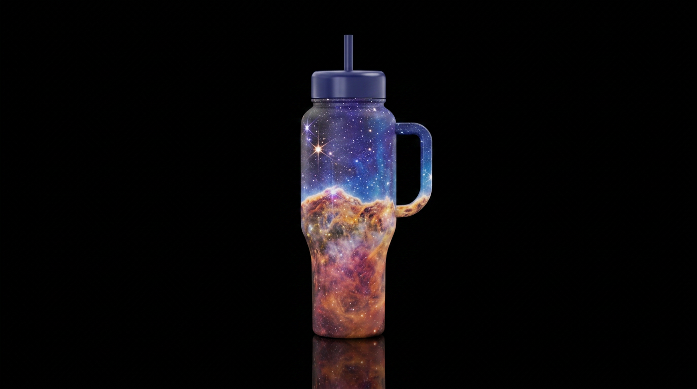 Molecular Cloud water bottle design