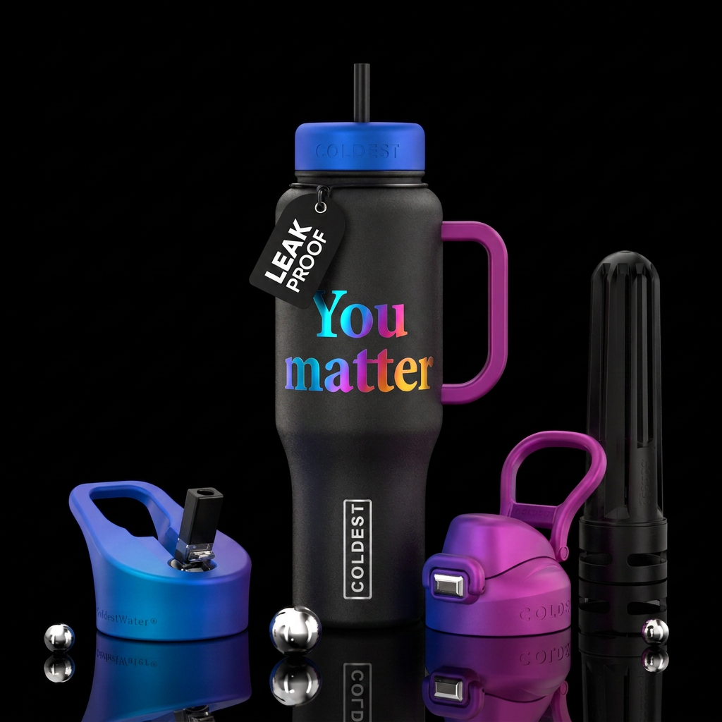 You matter water bottle design