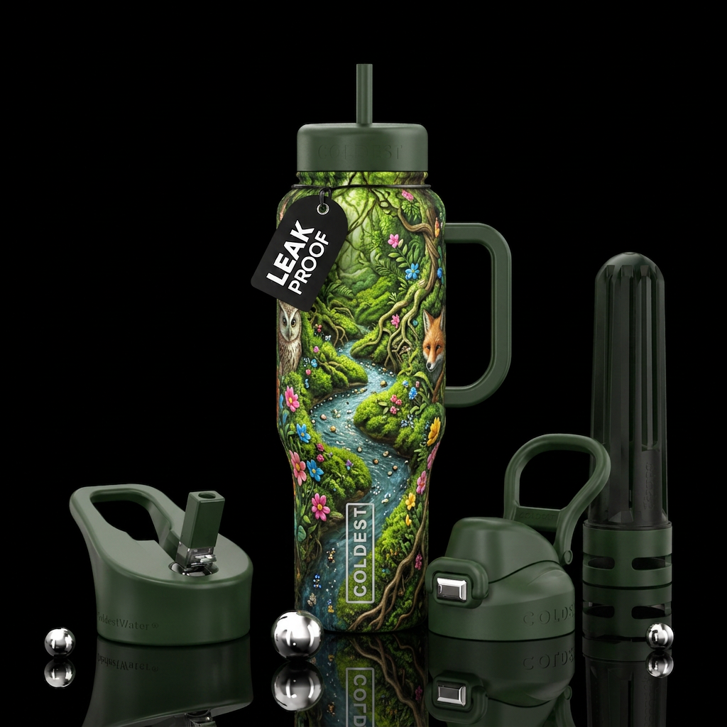 Mother nature water bottle design