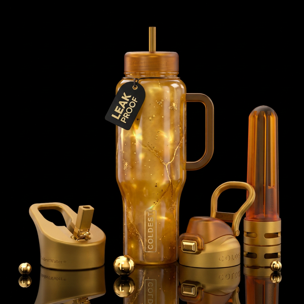 Glowie honeypot water bottle design