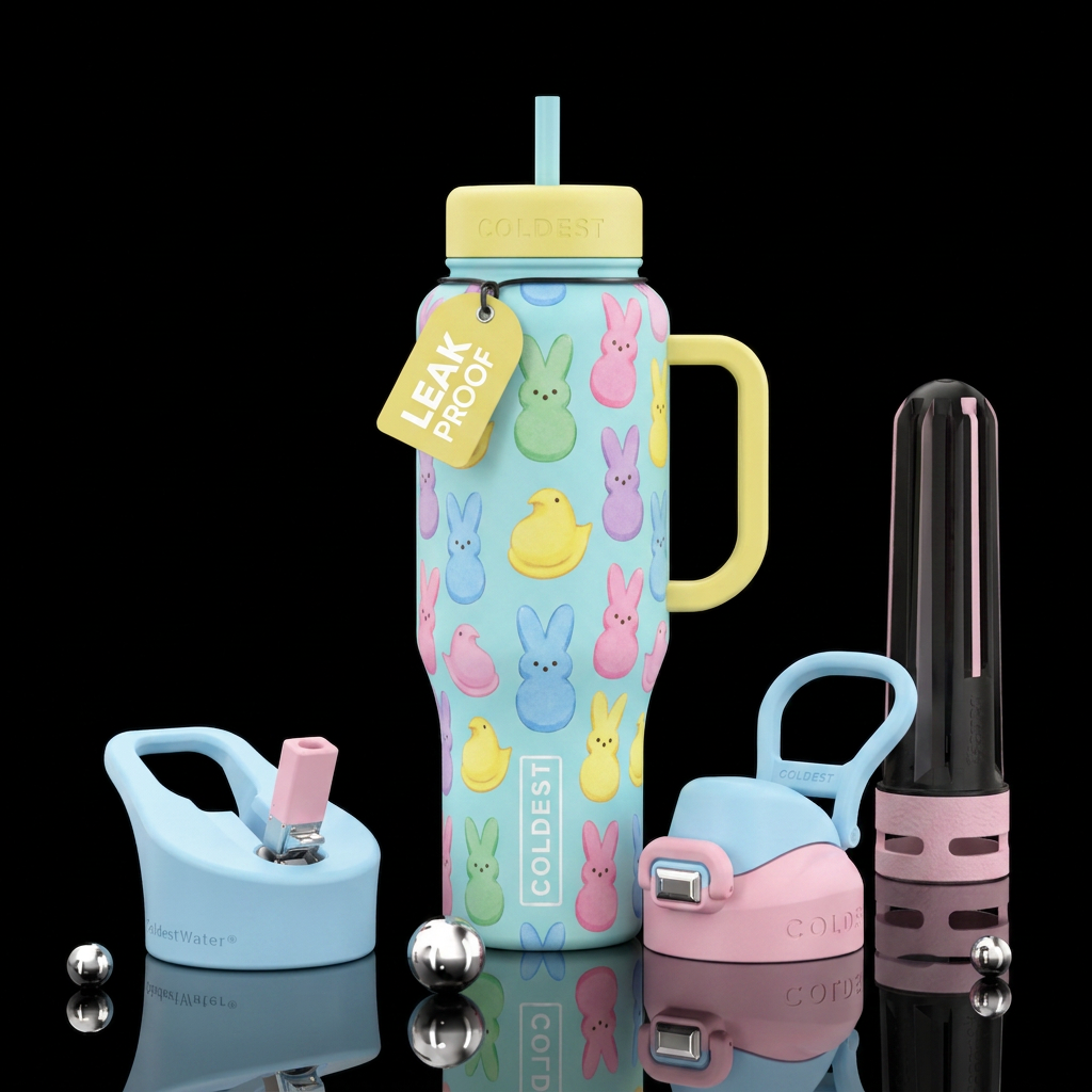 Peeps easter water bottle design