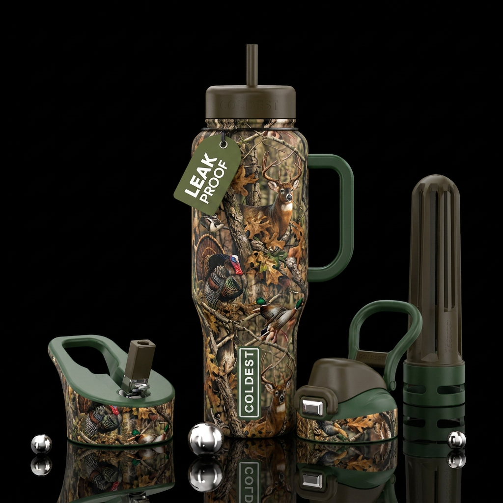 Hunting season water bottle design