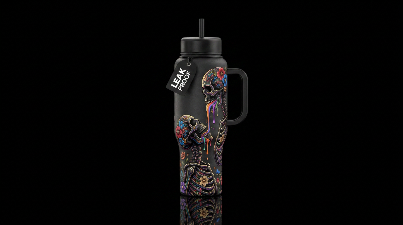 Deadly chemistry water bottle design
