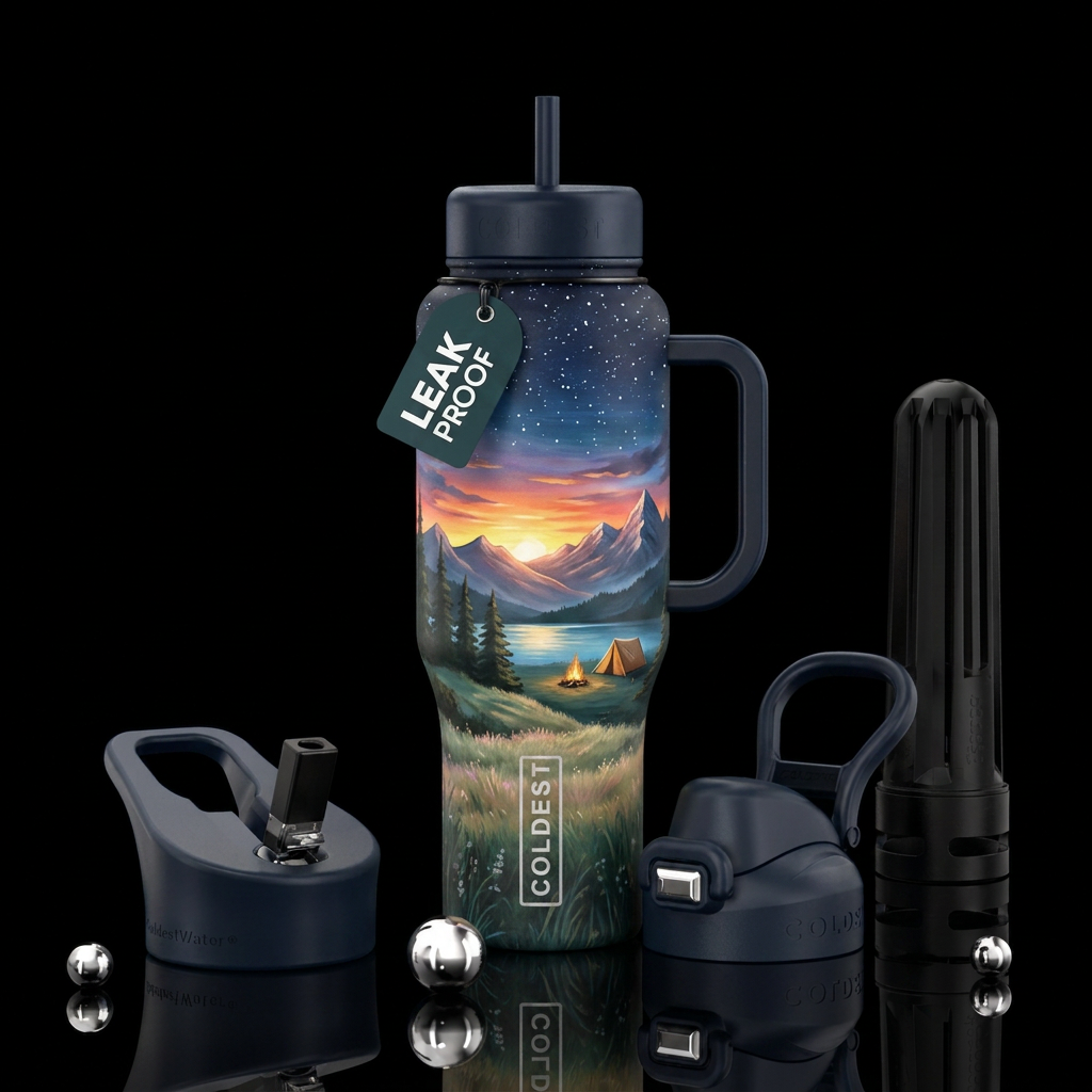 Nature nights water bottle design